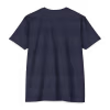 Midnight navy Faith & Fitness Christian fitness T-shirt featuring minimalist typography and the motivational slogan “Faith. Fuel. Fitness.” for active believers and athletes.
