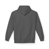 Charcoal grey Christian fitness hoodie featuring a Spartan warrior lifting a barbell with the bold "Pray Eat Lift" slogan for faith-driven athletes and strength training enthusiasts.