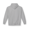 Sport Grey Christian fitness hoodie featuring a Spartan warrior lifting a barbell with the bold "Pray Eat Lift" slogan for faith-driven athletes and gym enthusiasts.