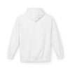 White Christian fitness hoodie featuring a Spartan warrior lifting a barbell with the slogan "Pray Eat Lift" and motivational faith-based gym design.